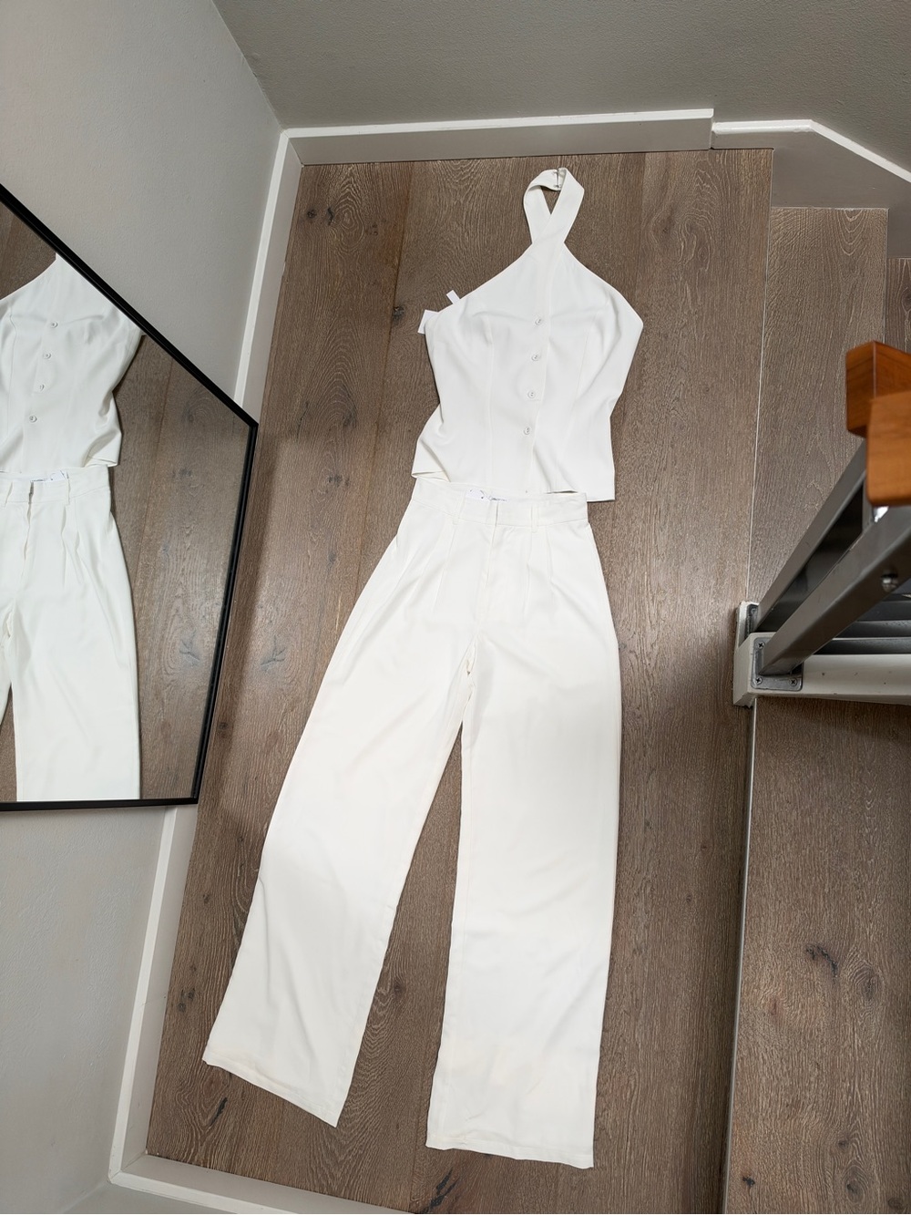 Lisa Maree white pantsuit